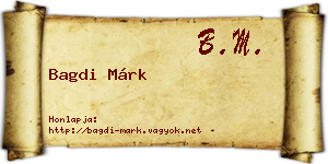 Bagdi Márk névjegykártya