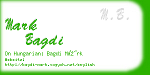mark bagdi business card